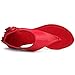 Z-joyee Women Sandals Fashion Flower Flat Thong Sandals Back Zipper Gladiator Shoes