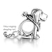 GW 925 Sterling Silver Charms Puppy Dog Animal Bead for Bracelets (Pink-Puppy-212)