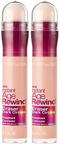 Maybelline New York Instant Age Rewind Eraser Dark Circles Treatment Concealer Makeup, Brightener, 2 count