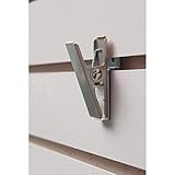 NAHANCO SW122, 2" Metal Slatwall Clips, Brushed