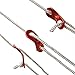 Bluecell 16Pcs Red Color Aluminum Guyline Cord Adjuster for Tent Camping Hiking Backpacking Picnic Shelter Shade Canopy Outdoor Activity