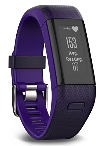 Garmin Vivosmart HR+ GPS Activity Tracker, Purple, Regular