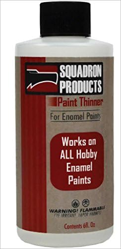 Squadron Products Paint Thinner for Enamel Paints Model Kit, 6 oz