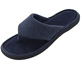 RockDove Memory Foam Men's Flip Flop House Slipper, Open Toe Thong Sandals w/ Indoor Outdoor Sole