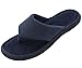 RockDove Memory Foam Men's Flip Flop House Slippers, Spring Summer Open Toe Thong Sandals w/ Indoor Outdoor Shoe Sole
