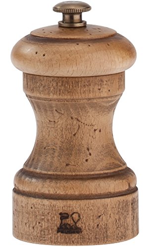 Peugeot Antique Bistro Beechwood 4 Inch Salt Mill