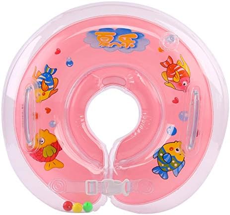 Inflatable Baby Swimming Ring Float Ball Pool Accessories for 1-18 Months or Pets (Pink2)