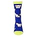 HAPPYPOP Men's Novelty Funny Bull Terrier Crew Socks Cute Crazy Funky Dog Cotton Dress Socks