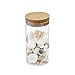 Clear Glass Canister Snack Sugar Treat Tea Storage Jar W/ Cork Kitchen Decor