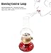 Anpress Decorative Rechargeable Flameless Candle Lantern, Vintage Oil Table Lamp with Blow ON/OFF Control, Dimmer Control Key, Kerosene Lamp, Bedside Lamp,Small Night Light (Red)