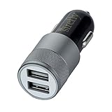Sirefly 3217654 4.8 Amp Dual Port USB Car and Cell Phone Charger for iPhone, iPad, iPod and Smartphone