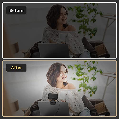 Kit de iluminación para videoconferencia Aogled, luz de Zoom pequeña con 3 Modos de luz para grabación de Video/transmisión en Vivo/Trabajo Remoto/Aprendizaje a Distancia
