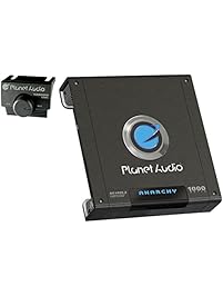 Planet Audio AC1000.2 Anarchy 1000 Watt, 2 Channel, 2/4 Ohm Stable Class A/B, Full Range, Bridgeable, MOSFET Car Amplifier with Remote Subwoofer Control