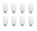 KAERSI M1 Small Adhesive Hooks for Key/Robe/Towel, Stainless Steel - 8 PCS