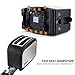 2-Slice Toaster,Household Automatic Fast Heating Compact Brushed Stainless Steel Bread Toaster Breakfast Bagels Muffins,Waffles,Bagels,Wide Slot Temp-Control,Cool Touch Defrost Reheat Cancel