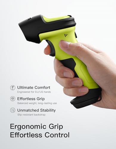 Inateck 2D Wireless Barcode Reader, Bluetooth Barcode Shower, QR Scanner, 1 Charge 3 Months, with AI/APP and SDK, BCST-72, Green