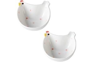 Cartoon Ceramic Small Plates Household Dip Seasoning Cute Animal-Shaped Sauce Special Ice Cream Bowls (Chicken)