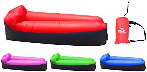 US Lounger Fast Inflatable Portable Outdoor or Indoor Wind Bed Lounger, Air Bag Sofa, Air Sleeping Sofa Couch, Lazy Bed for Camping, Beach, Park, Backyard