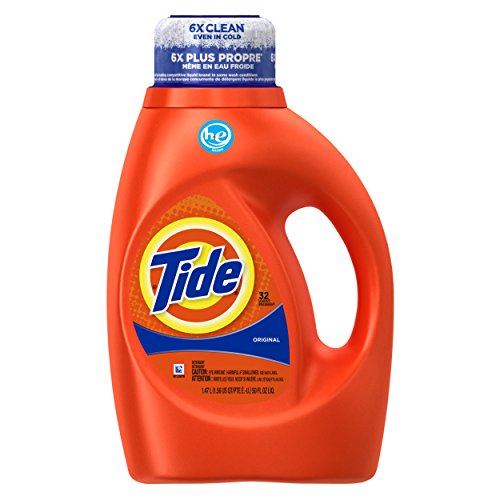 Tide original scent he liquid laundry detergent, 50 fl …