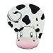 Onwon Cartoon Wrist Protected Personalized Computer Decoration,Ergonomic Design Memory Foam, Gel Mouse Pad/Wrist Rest(Cow Style)