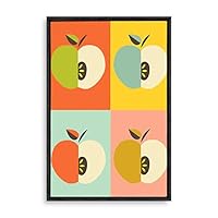 Framed Canvas Wall Art Abstract Colorful Canvas Prints Home Artwork Decoration for Living Room,Bedroom - 16x24 inches