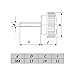 BCP 20-Piece M4x10mm Threaded Knurled Thumbscrew Grip Knobs Thumb Screw for Machinery Latche