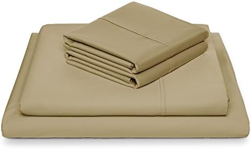 Ultra Soft Bamboo Sheet Set Hotel Quality Luxury 6-pc Bed Sheet Set Wrinkle and Fade Resistant by Emperor Style (Queen, Dark Cream)