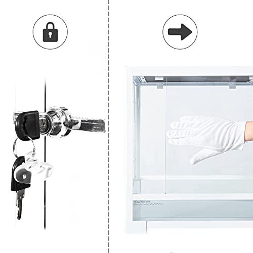 OIIBO 50 Gallon Reptile Terrarium,36" x 18" x 18" Knock Down Glass