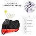 Ohuhu All Season Black Waterproof Sun Motorcycle Cover,Fits up to 108