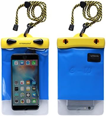 Dry Bag TPU Waterproof Case Bag With External Audio Jack for Outdoor Sports For Smart Phone Apple iPhone 6S, 6, 6S Plus, SE, 5S, CellPhone, Sony Nokia Motorola - Blue (4.7" x 7.1",Y1218H)