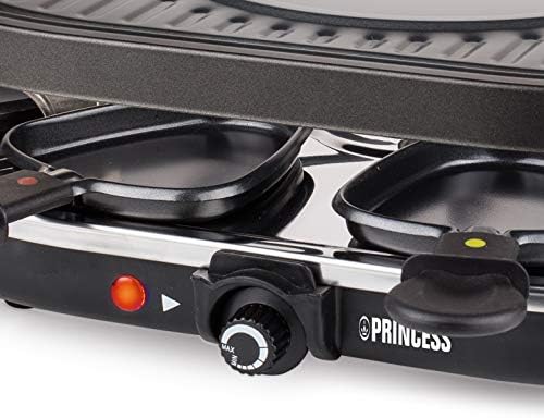 Princess Party Raclette avec 8 Ovale Grille Noir - Cuisine A Vivre Princess Party Raclette avec 8 Ovale Grille Noir