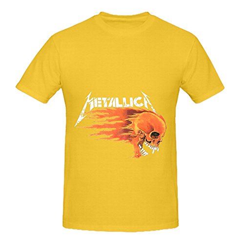 Metallica Flaming Skull Hits Mens O 