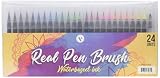 Watercolor Brush Pens 24 set - Markers with Fine and Flexible Brush Tips - Calligraphy, lettering and drawing for kids and adults - For professional artists and beginners by Victoria's Ideas