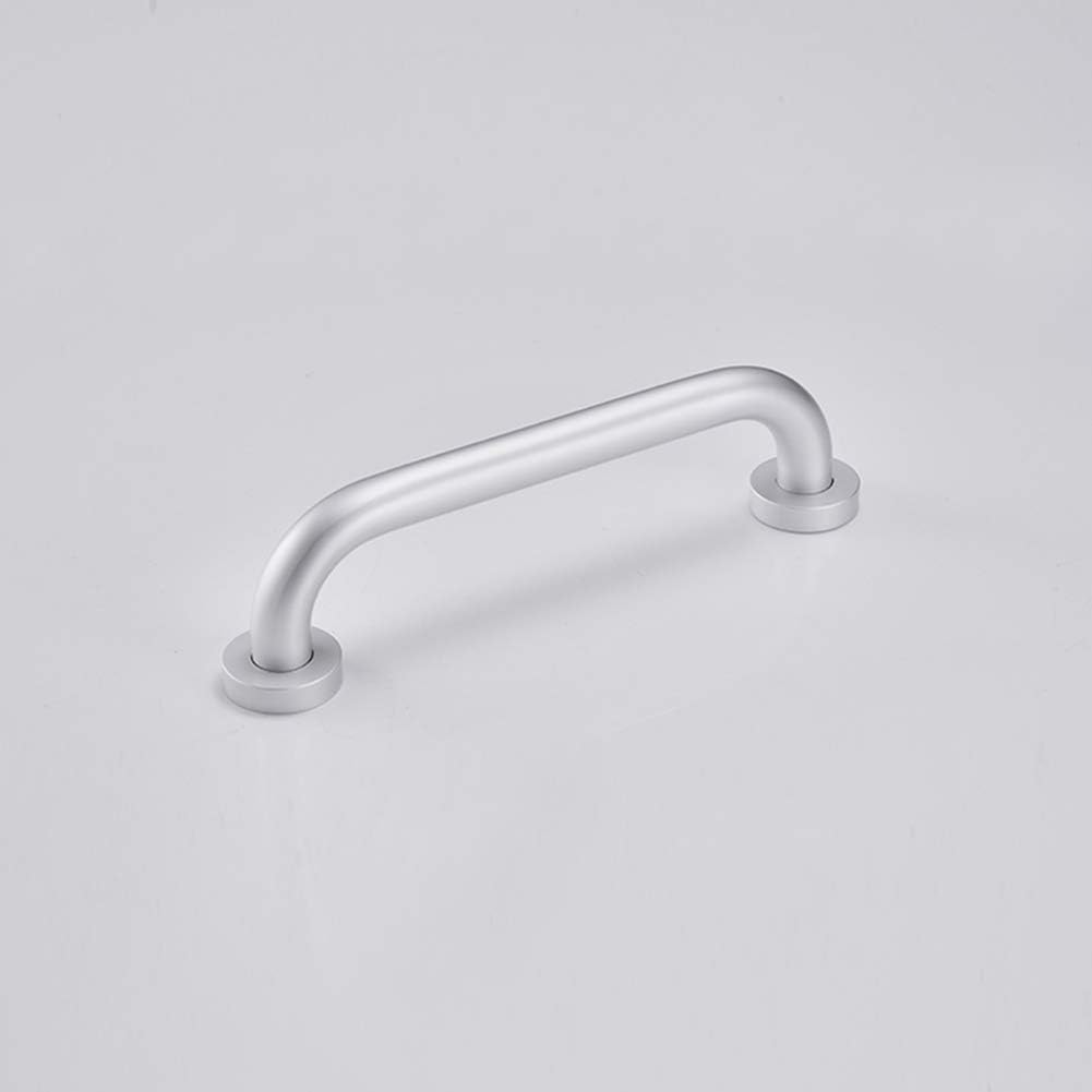 Space Aluminum Bathroom Shower Grab Bar Handle Handrails Hand Grips Safety Support Balance Bar for Elderly Bath Bathtub Toilet, 1 Inch Diameter, Matt Silver, 12 inch: Health & Personal Care