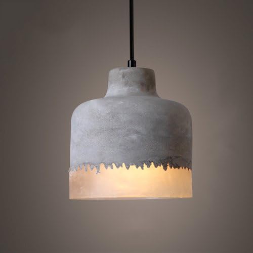 KMYX Nostalgic Cement Creative Personality Restaurant Lamps Art Resin Ceiling Lamp Cafe Bar Pendant Lights Safe E27 Socket (Excluding Bulbs) (Color : Style B)