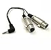 Poyiccot 3.5mm to 2 XLR Female Y Splitter Cable, Right Angle 3.5mm (Mini) 1/8