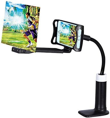 Henreal Cell Phone holder, Mobile Phone HD Projection Bracket Screen Magnifier 360 Degree Adjustable for Home Office