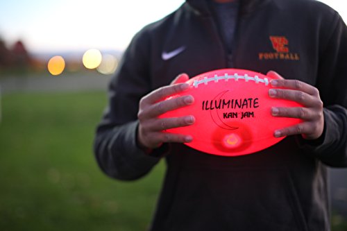 Kan Jam Illuminate Ultra-Bright LED Light-Up Glow Football (Full Size and Weight)