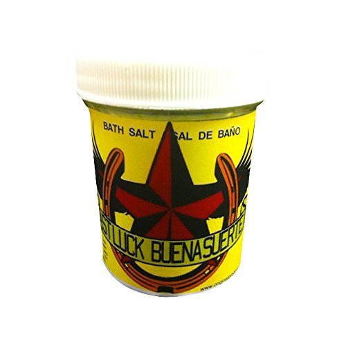 Photo 1 of Original Botanica Fast Luck Bath Salt Spiritual Cleansing Bathing Ritual Negative Energy Protection Herbs Purification Healing Salts to Attract Good Luck, 4oz Jar