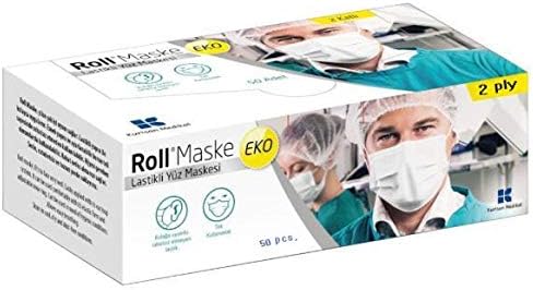 roll mask Basic Procedure Face Masks with Earloops, Polypropylene, Latex Free, Blue 2 ply 50 pcs.