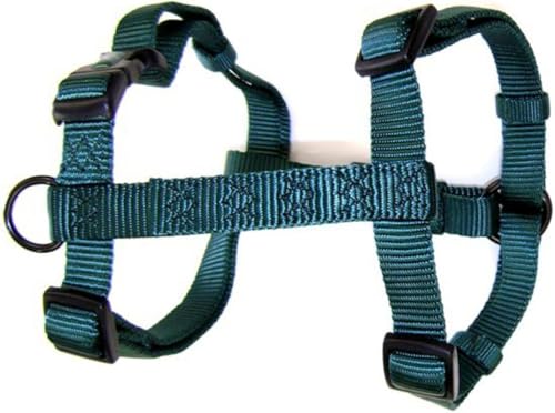 Hamilton Adjustable Nylon Dog Harness, Small 5/8" x 12-20", Dark Green