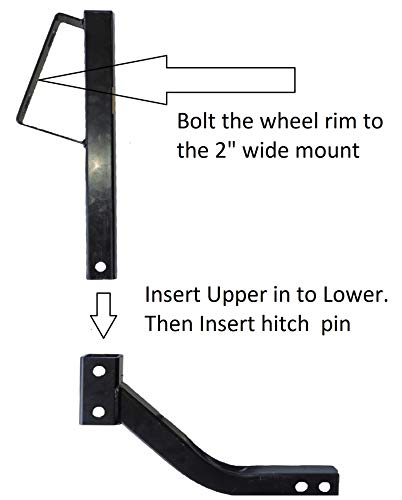 Quick Adjust Receiver Hitch Spare Tire Mount U-4047