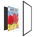FrameStarr 18x24 Black Poster Frame, Pre-Assembled Black Poster Frame 18 x 24, Solid Composite Wood Frame for Wall Mounting