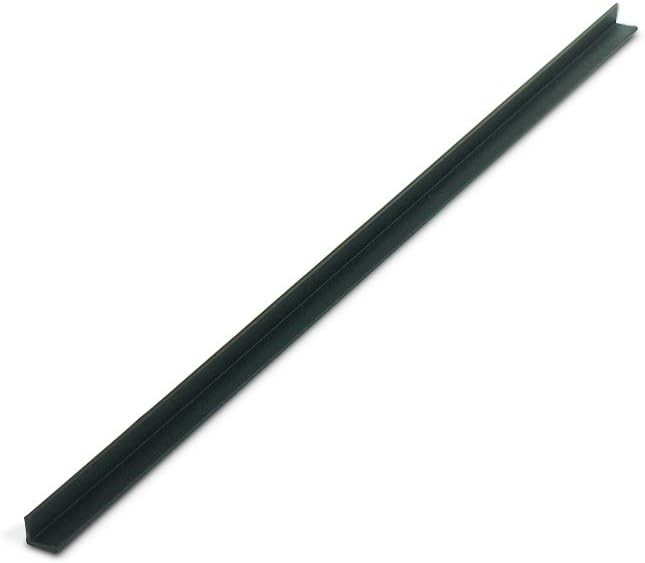 Outwater Plastics 1919-Bk Black 1/4 Inch X 1/4 Inch X 3/64 (.047) Inch Thick Styrene Plastic Even Leg Angle Moulding 46 Inch Lengths (Pack of 3)