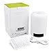ACRATO LED Bedside Lamp Smart Touch Wireless Bluetooth Speaker Dimmable Color Night Light 4 Level Brightness 6 Colors Changing Mood Music Player TF Card AUX Supported Hands-free Calls Alarm Clock