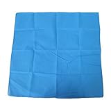HDE 100% Cotton Solid Color Bandana Handkerchief Head Wrap - Electric Blue