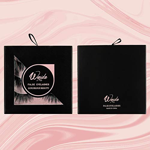 image for Fake Eyelashes Wenida 3 Pairs Professional Handmade Reusable 3D Soft D
