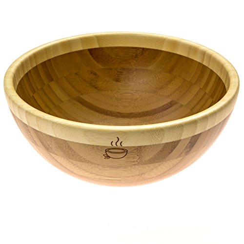 Bamboo Bowl 100 Organic Handmade Bamboo Wood Salad Bowl 8inch x