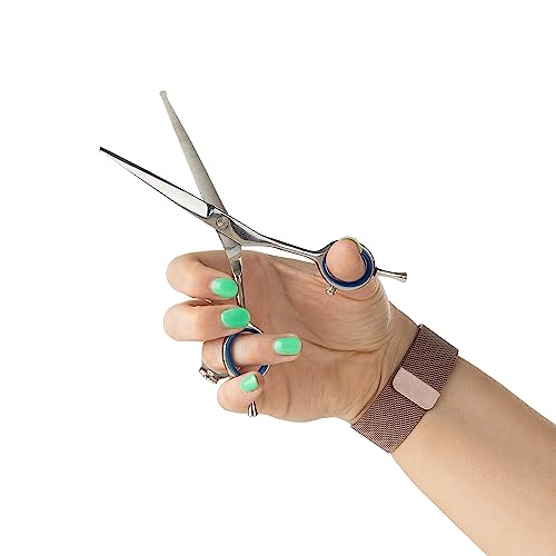 Mikki Doodle, Dog, Puppy Face & Paw Scissors, Sharp & Durable Semi-Convex Blade, Blunted Safety Tips, Adjustable Tension Screw for Control and Precision of Face and Delicate Areas, 14cm (5.5”)