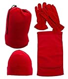 Simplicity Men / Women Winter Beanie, Hat, Gloves, & Scarf Set